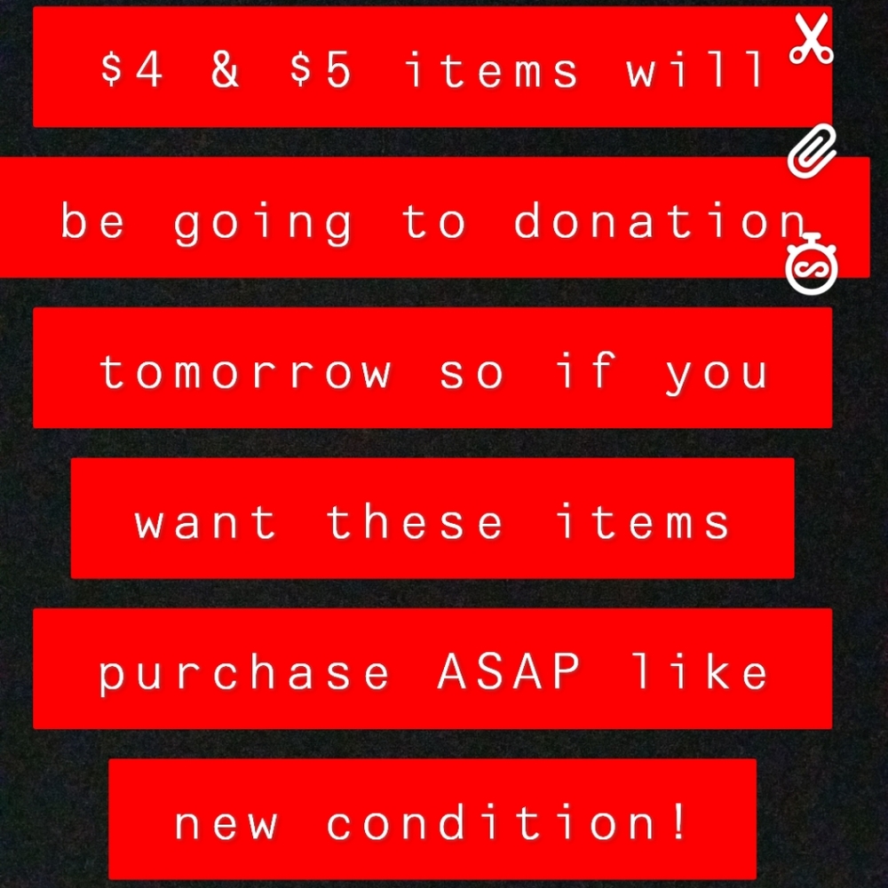 Name brand top rated items...like new condition